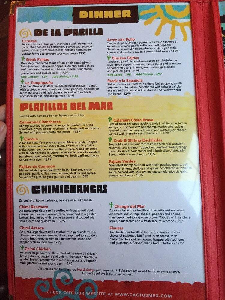 Cactus Mexican Dining - Woodbridge, CA