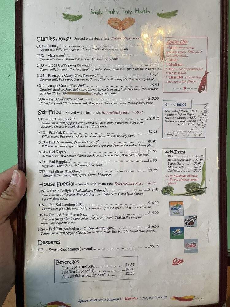 U S Thai Cafe - Edgewater, CO menu_pic