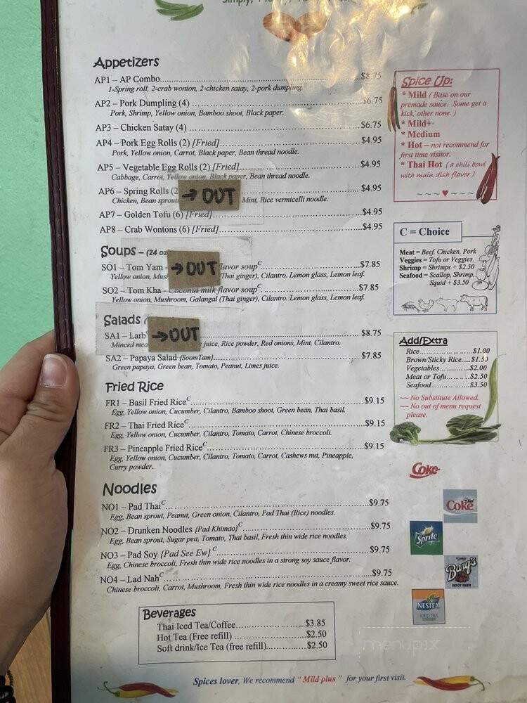 U S Thai Cafe - Edgewater, CO menu_pic