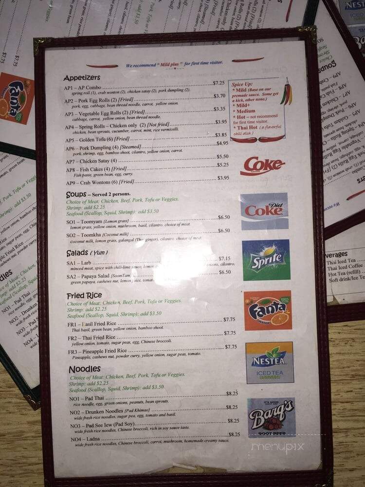 U S Thai Cafe - Edgewater, CO menu_pic
