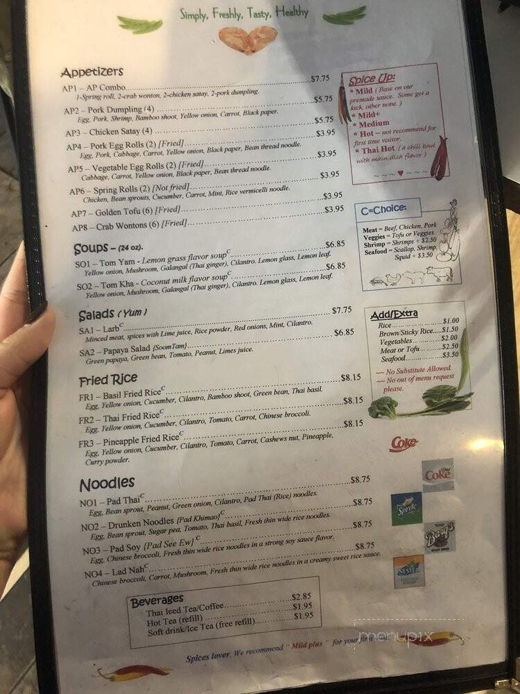 U S Thai Cafe - Edgewater, CO menu_pic