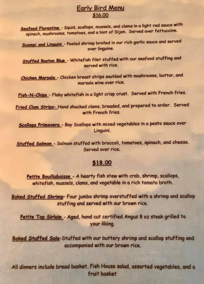 Saybrook Fish House - Rocky Hill, CT menu_pic