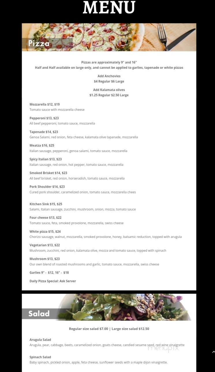 Mother's Pizza - Halifax, NS menu_pic