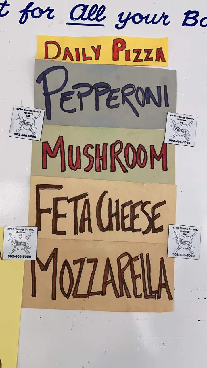 Mother's Pizza - Halifax, NS menu_pic