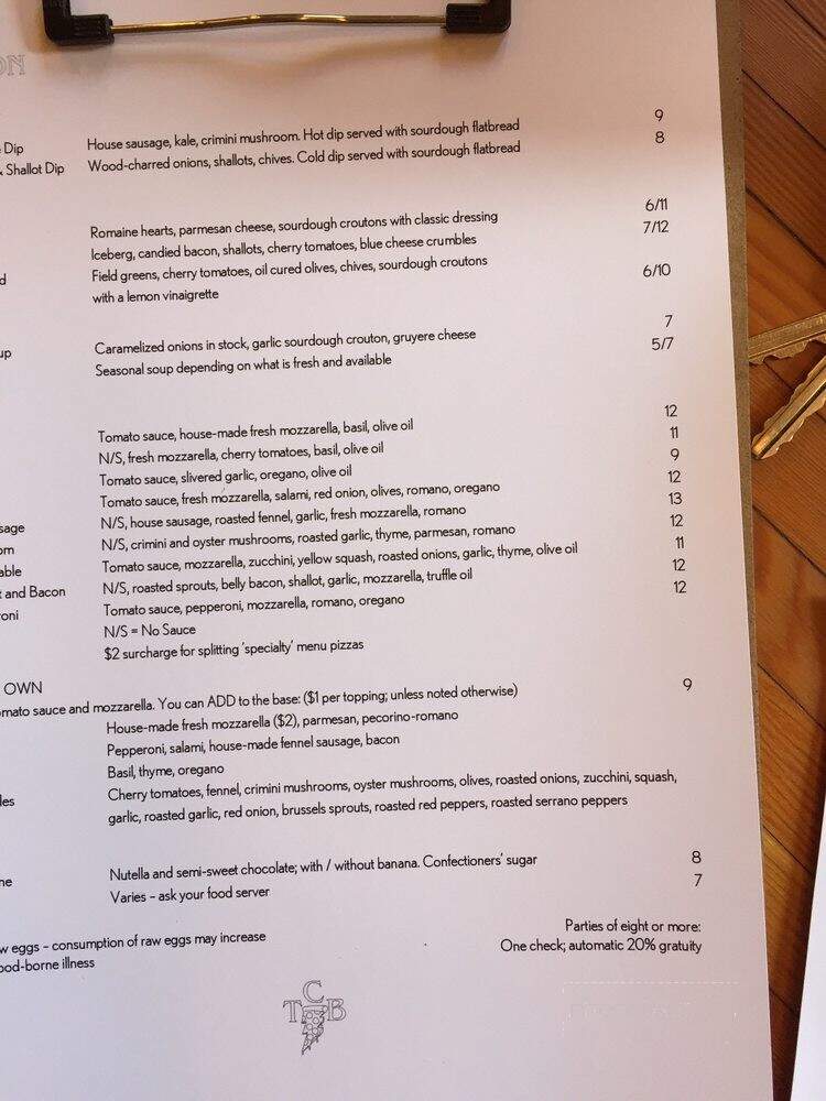 The Carlson Block - Wilkeson, WA menu_pic