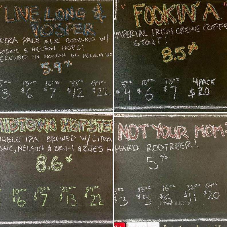 Claimstake Brewing - Rancho Cordova, CA menu_pic