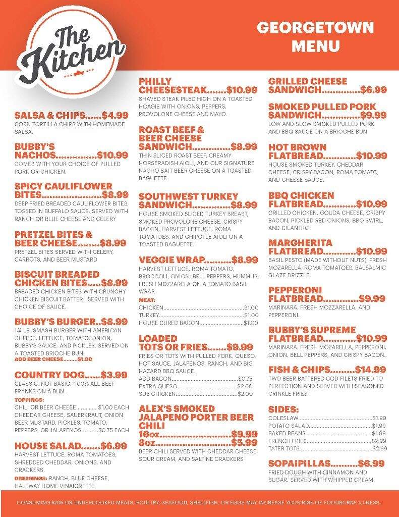 Country Boy Brewing - Georgetown, KY menu_pic