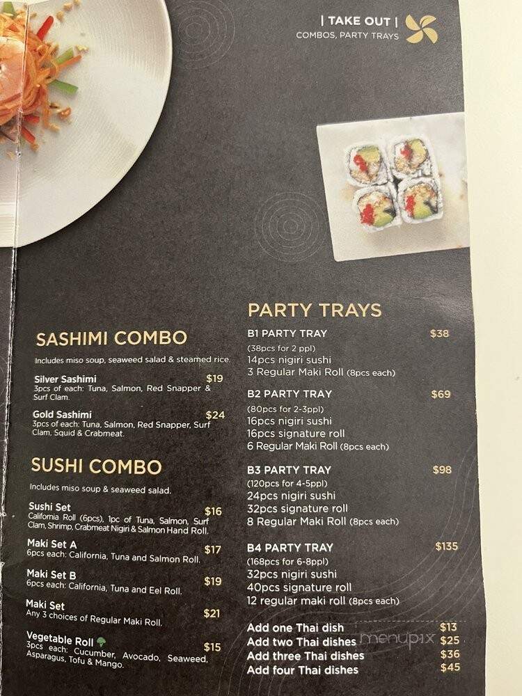 Wind Japanese & Thai - Niagara Falls, ON menu_pic