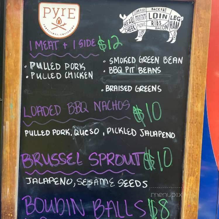 Pyre Provisions - Covington, LA menu_pic