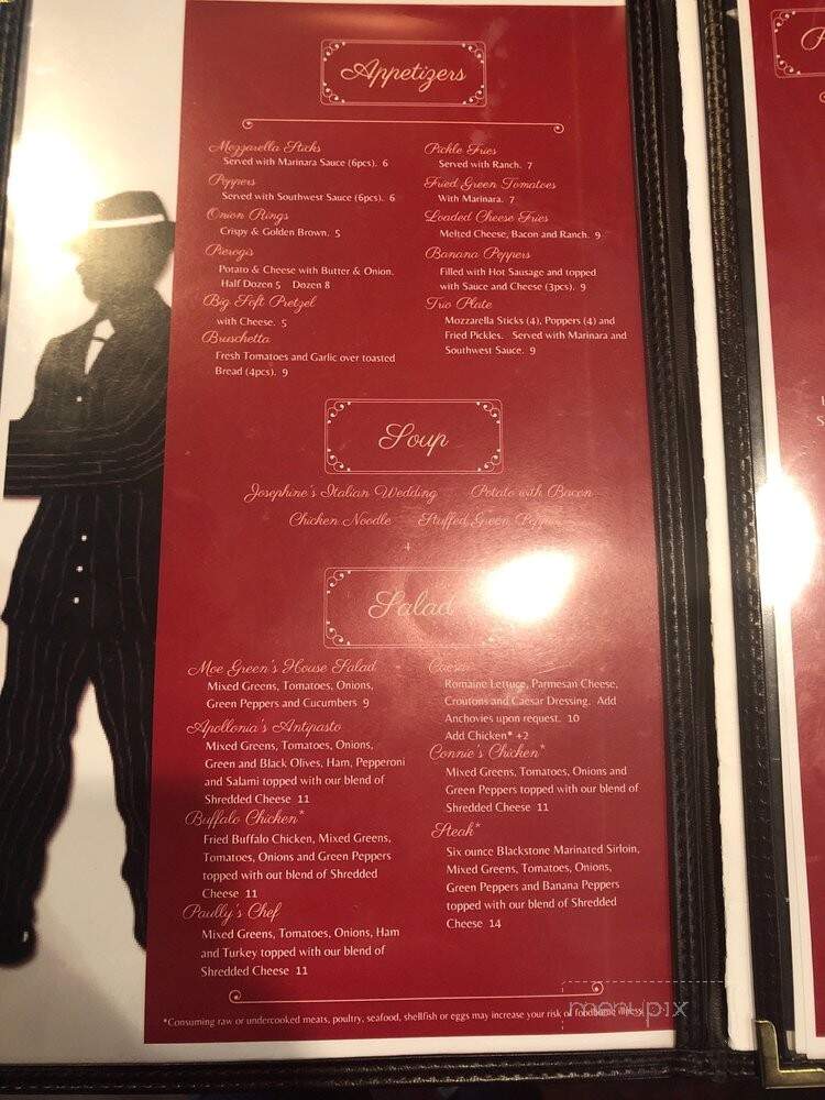 Corleones' Bar & Grill - Belle Vernon, PA menu_pic