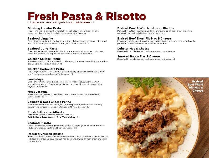 One Eyed Jack Pub & Grill - Oshawa, ON menu_pic