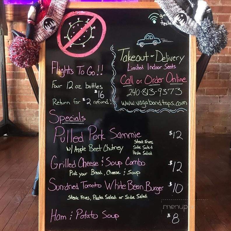 The Vagabond Taproom - Oakland, MD menu_pic