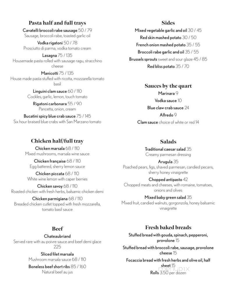 Angelo's Trattoria - Bordentown, NJ menu_pic