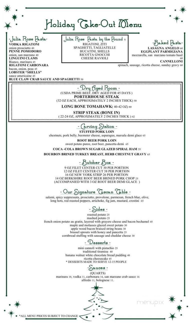 Angelo's Trattoria - Bordentown, NJ menu_pic