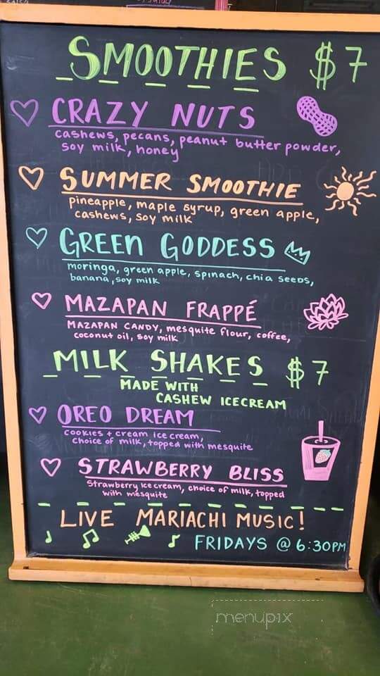 La Chaiteria - Tucson, AZ menu_pic