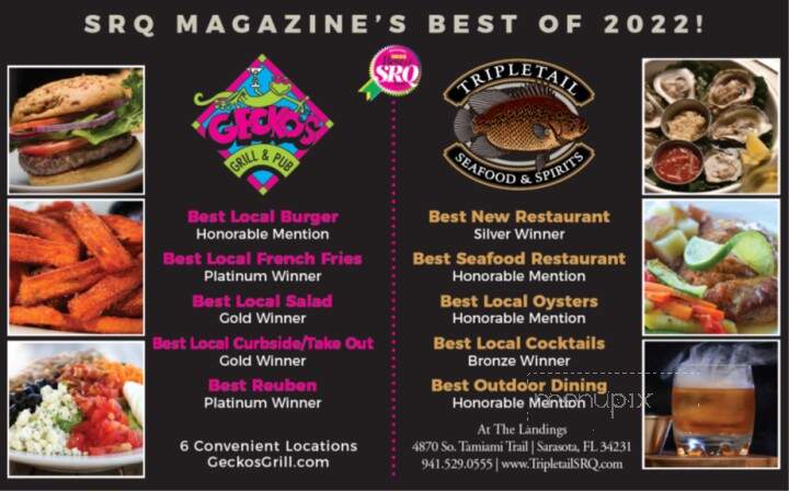 Tripletail Seafood & Spirits - Sarasota, FL menu_pic