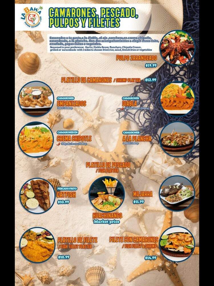 La Bahia Restaurant - Houston, TX menu_pic