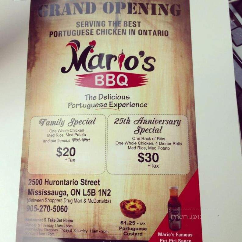 Mario's BBQ - Oakville, ON