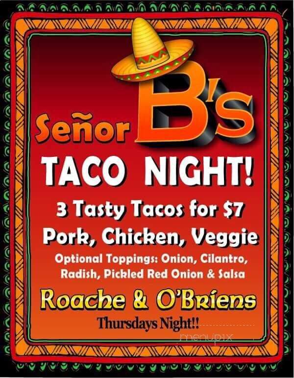 Roach & O'brien - Haverford, PA menu_pic