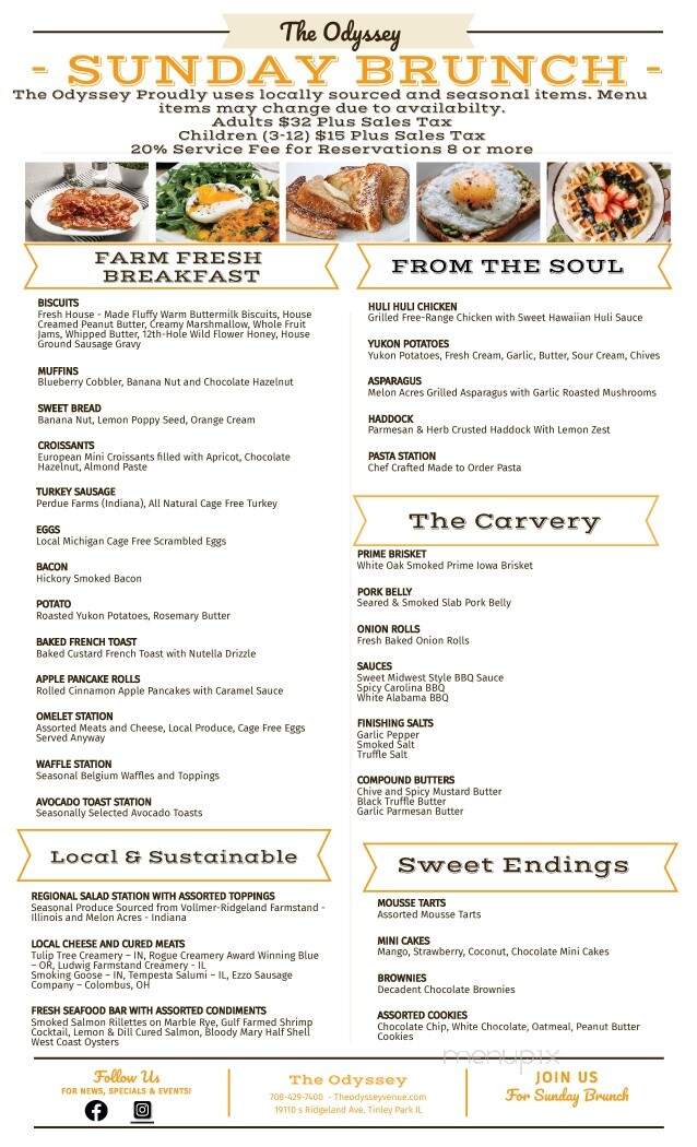 Odyssey Sweet Spot - Tinley Park, IL menu_pic