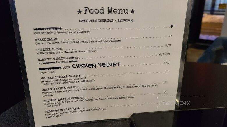 Planetary Brewing Co - Greenwood, IN menu_pic