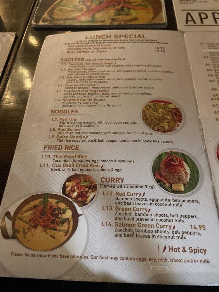 Tum Thai Cuisine - Rockville Centre, NY menu_pic
