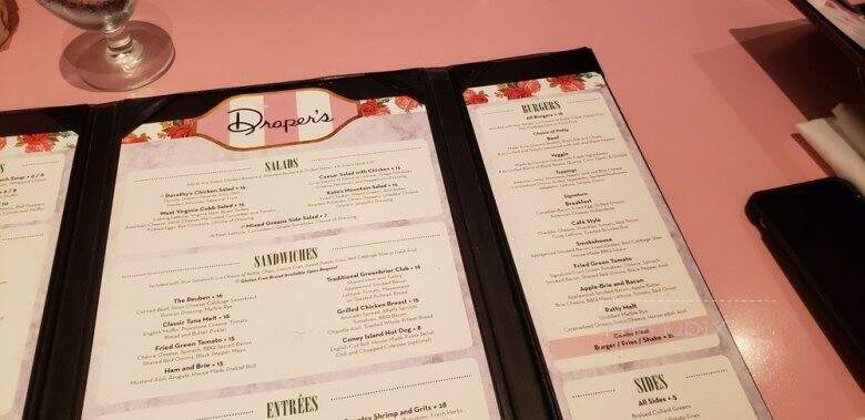 Draper's - White Sulphur Springs, WV menu_pic