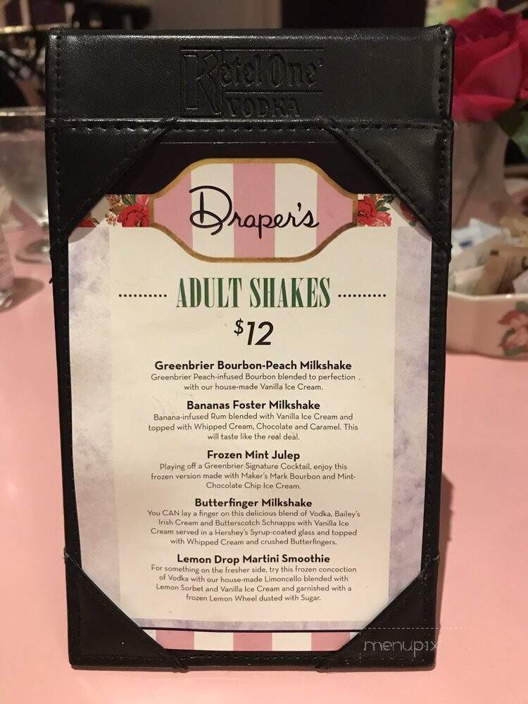 Draper's - White Sulphur Springs, WV menu_pic