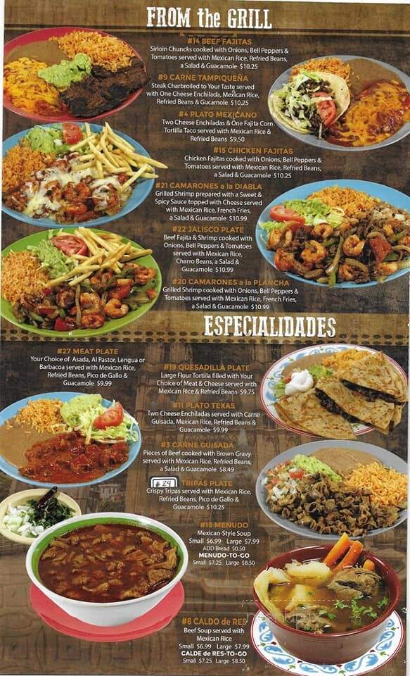 Aranda's Taqueria - Lubbock, TX menu_pic