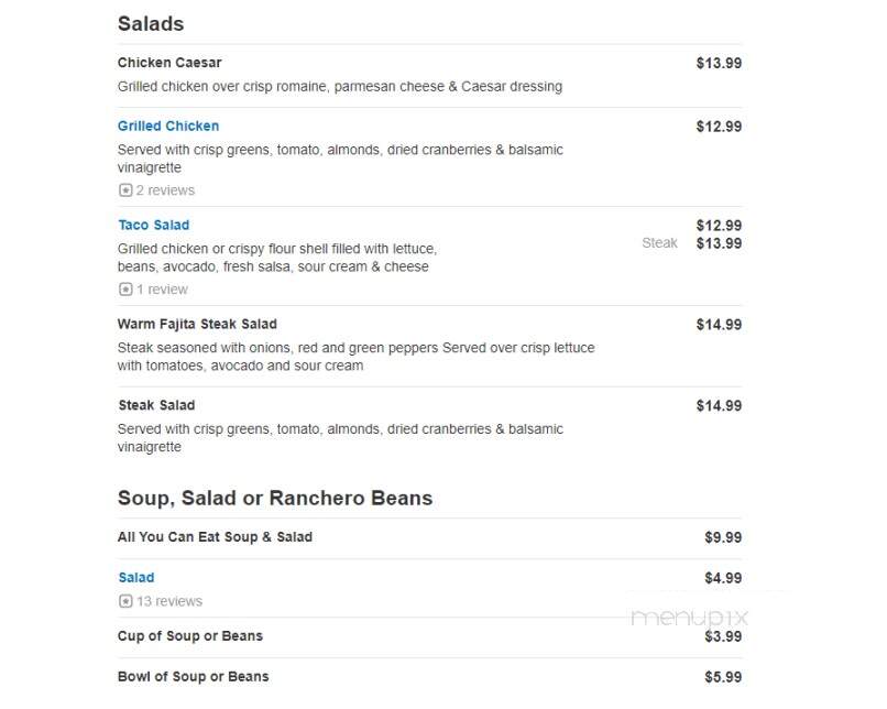Pablo's Steaks and More - Benson, AZ menu_pic