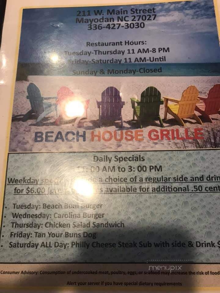 Beach House Grille - Mayodan, NC