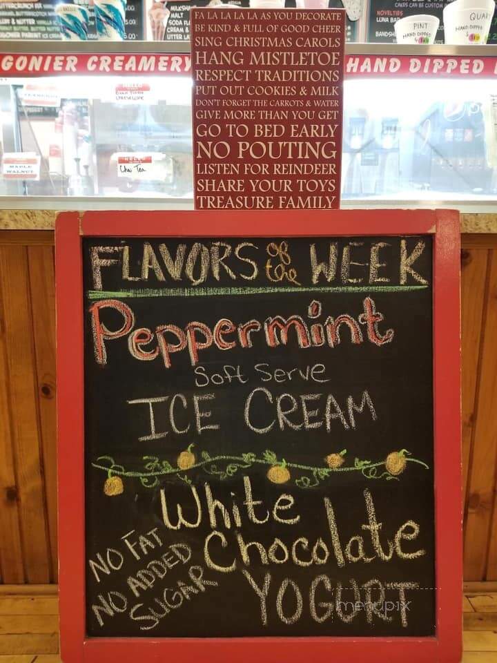 Ligonier Creamery - Ligonier, PA menu_pic