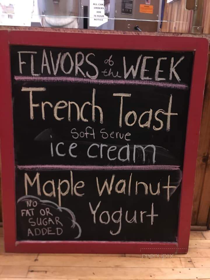 Ligonier Creamery - Ligonier, PA menu_pic