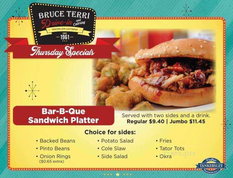 Bruce Terri Drive-In & Catering - Barling, AR menu_pic