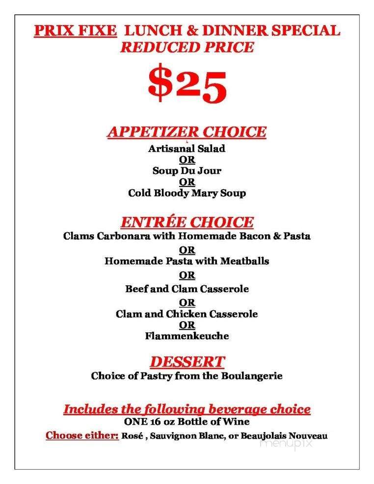 PB Boulangerie - Wellfleet, MA menu_pic