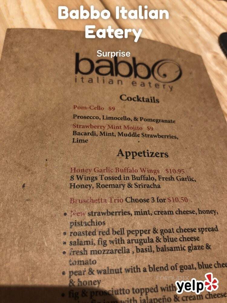 Babbo Italian Eatery - Surprise, AZ