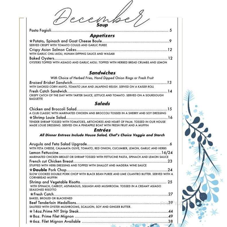 Club Continental - Orange Park, FL menu_pic