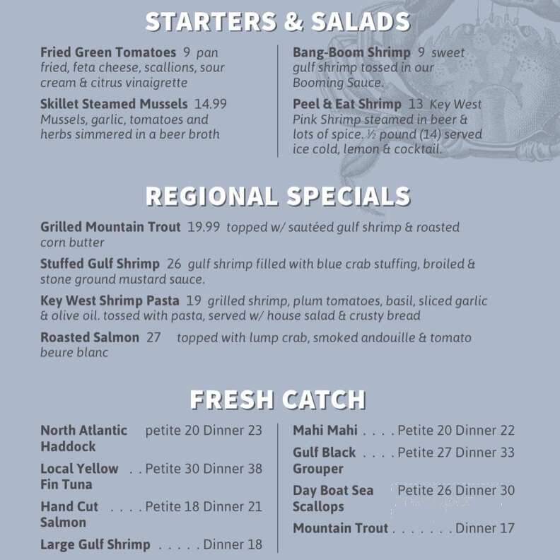 New England Seafood Restaurant - Jensen Beach, FL menu_pic