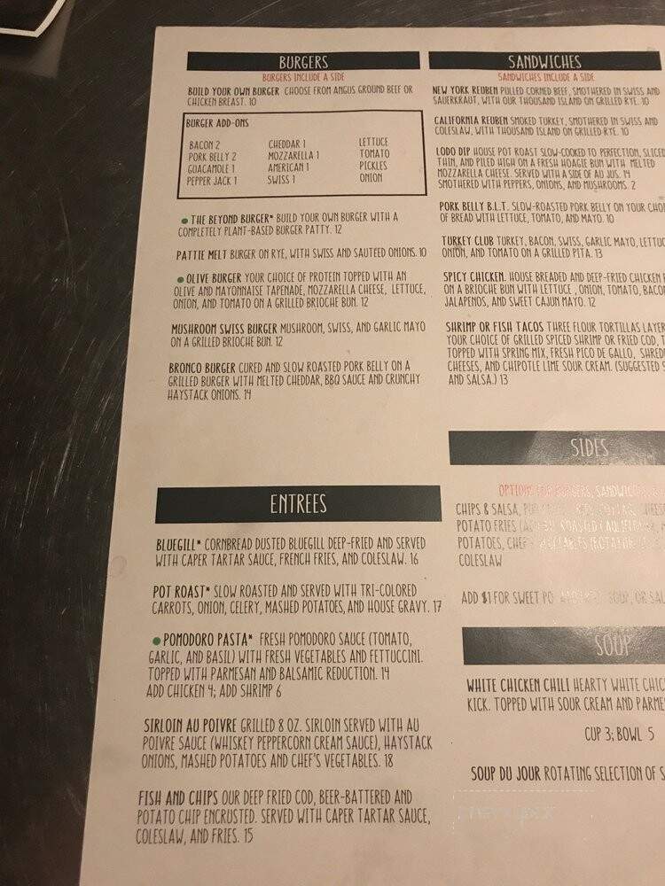 Lodo Co - Portage, MI menu_pic