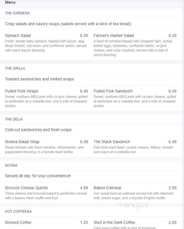Signatures Coffee & Espresso - Hudsonville, MI menu_pic