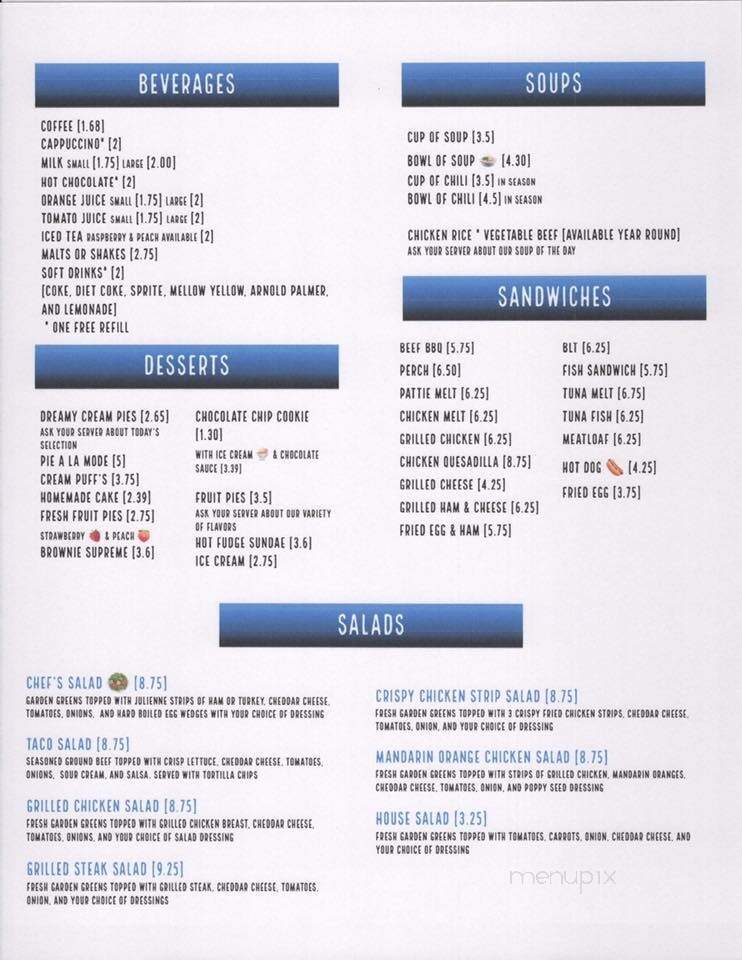 Community Restaurant - Zeeland, MI menu_pic