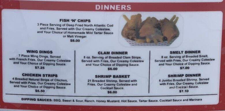 Nip N Sip Drive In - Lansing, MI menu_pic