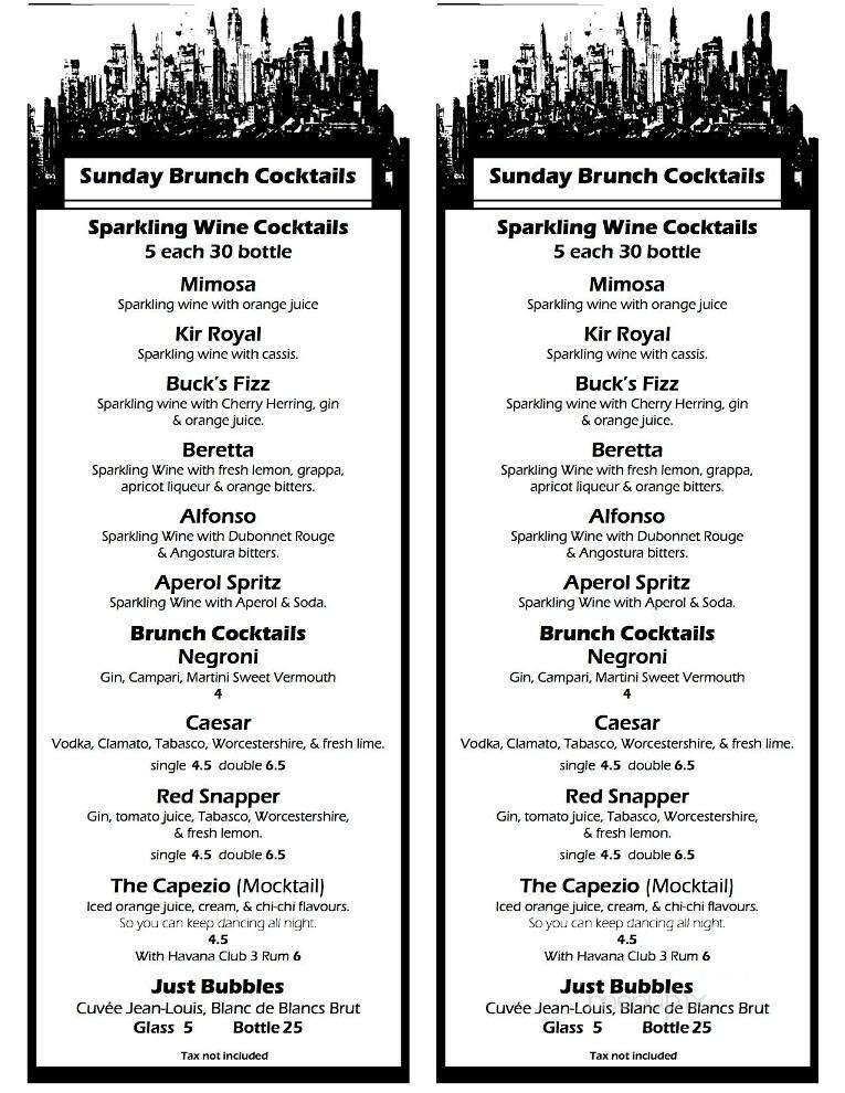 Pagliaccis - Victoria, BC menu_pic