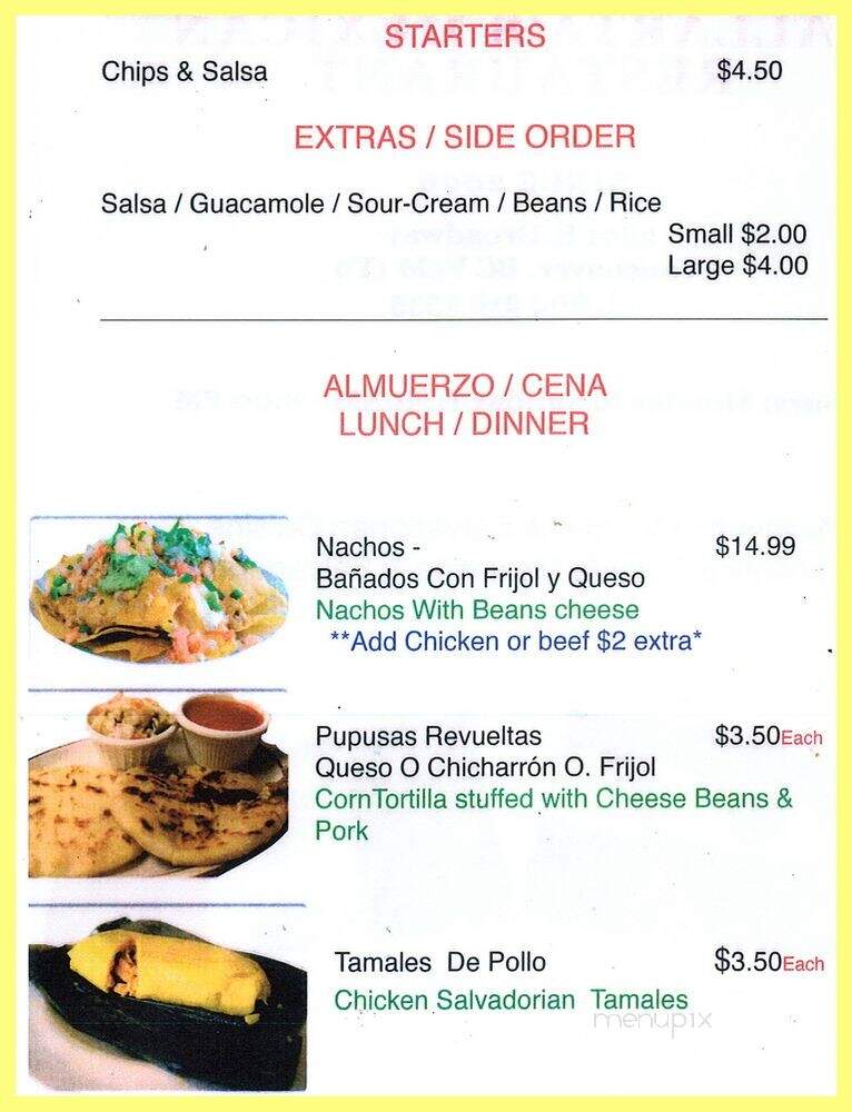 Vallarta's Mexican Restaurant - Vancouver, BC menu_pic
