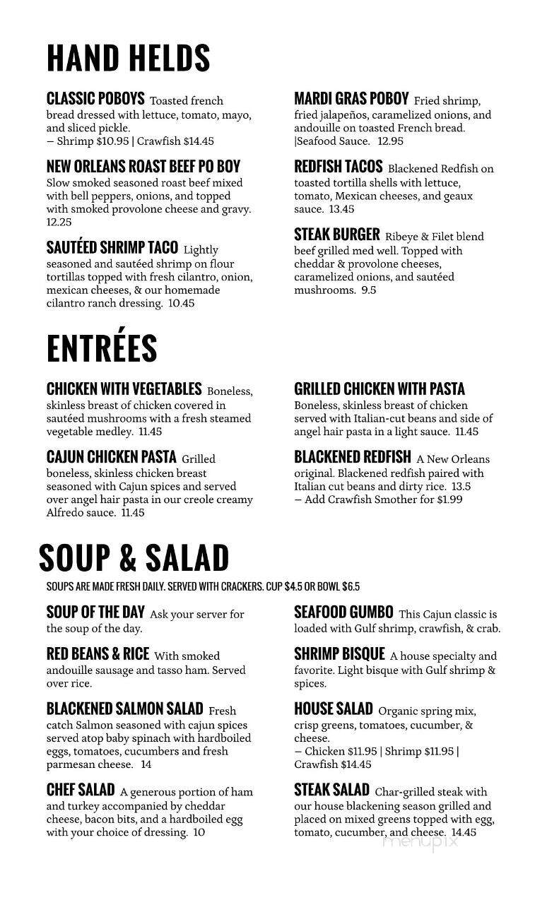 Cafe La Fleur - Laurel, MS menu_pic