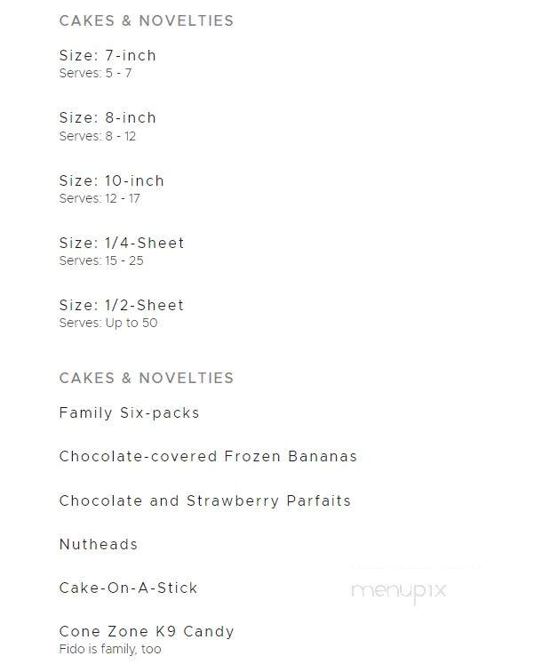 Cone Zone - Neptune, NJ menu_pic