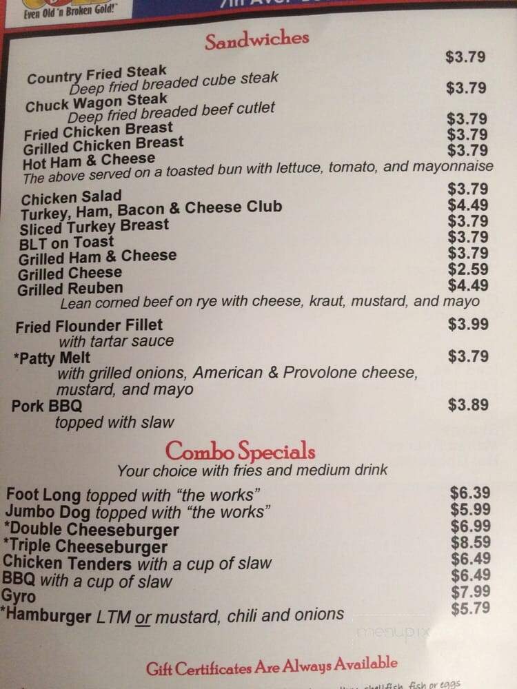 Hot Dog World - Hendersonville, NC menu_pic