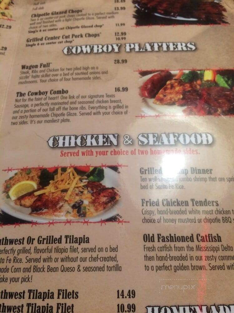 Santa Fe Cattle Co - Midwest City, OK menu_pic