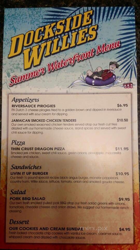 Dockside Willies - Lemoyne, PA menu_pic
