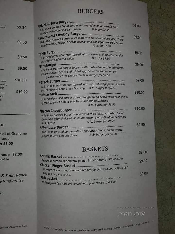 Richard's Restaurant - Youngsville, PA menu_pic